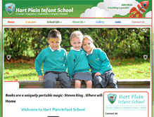 Tablet Screenshot of hartplaininfants.co.uk